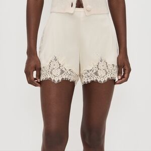 Reformation Fern Satin Shorts